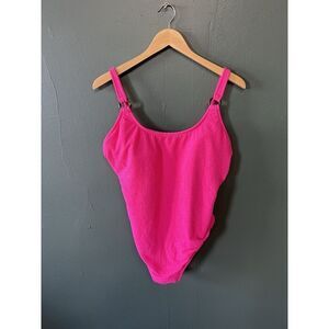 Shade & Shore Womens Pink One Piece Swimsuit Size XL NWT